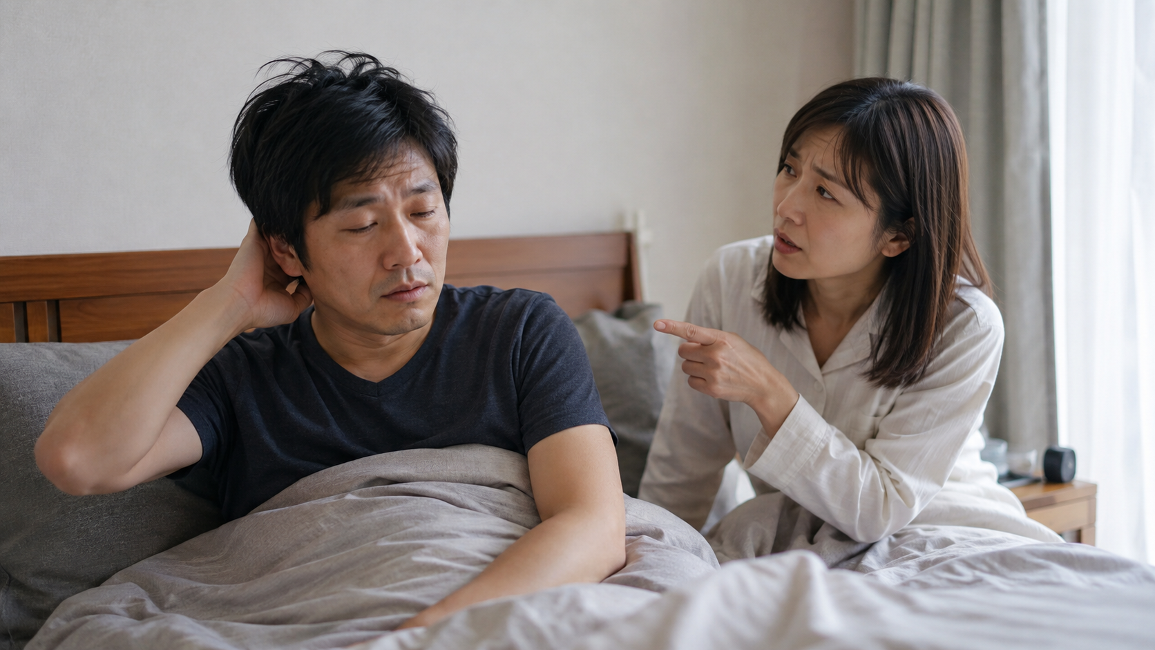 いびき・口呼吸の診察の様子