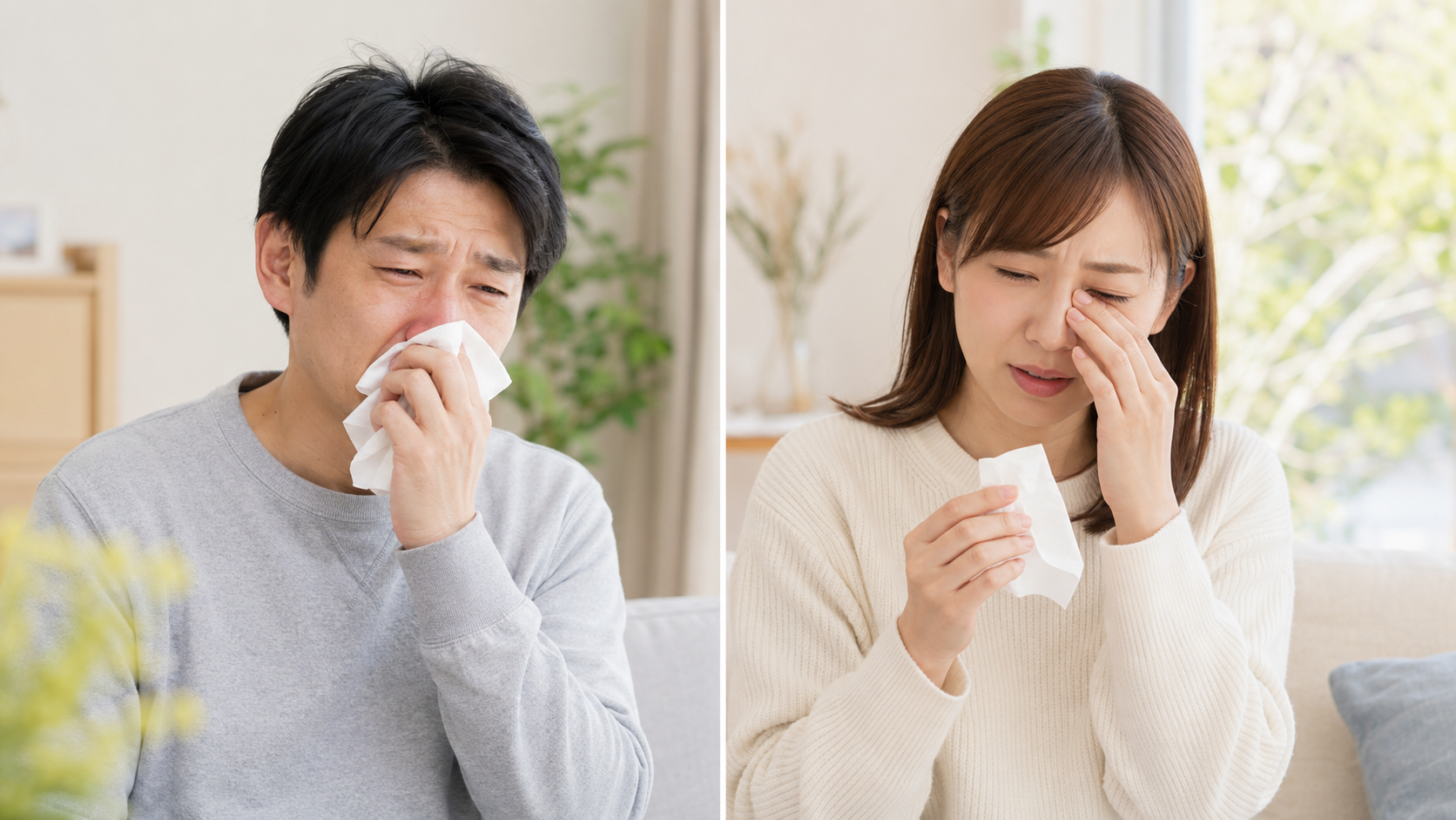 花粉症の診察の様子